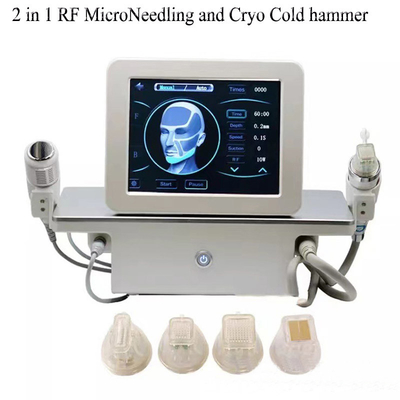 4 van de het Gezichtslift van naaldcartidges de Elektrische Machine rf Microneedling en de Koude Hamer van Cryo