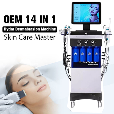 de Gezichtsmachine Microdermabrasion 14 van 60Hz Hydra in 1 Multifunctioneel Schoonheidsmateriaal