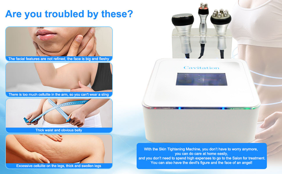 Multipolar rf 3 in 1 Vette Vermindering van de Cavitatiemachine 40K Cellulite voor Huis