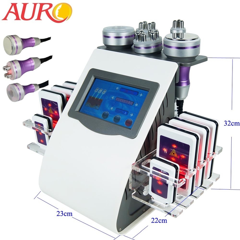 6 in 1 van het de Cavitatie Vette Verlies van Laserlipo Machine Multipolar Vacuümrf